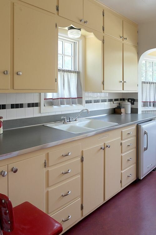 colored cute kitchen design