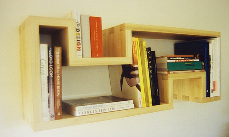 space saving wall mounted bookcase