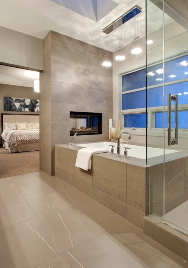 bathroom luxury bedroom modern designs very master shower bathrooms near bedrooms fireplace tub tile bath layout glass really toilet luxurious