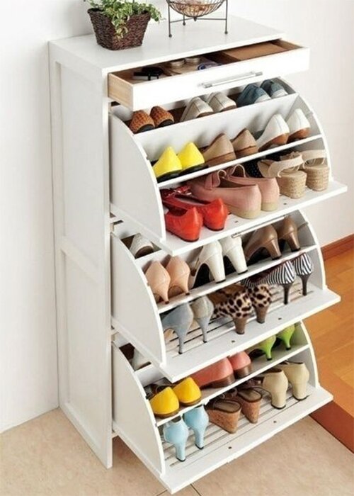 shoe storage idea for small flats
