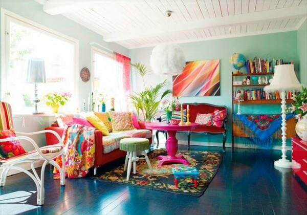 colorful living room design