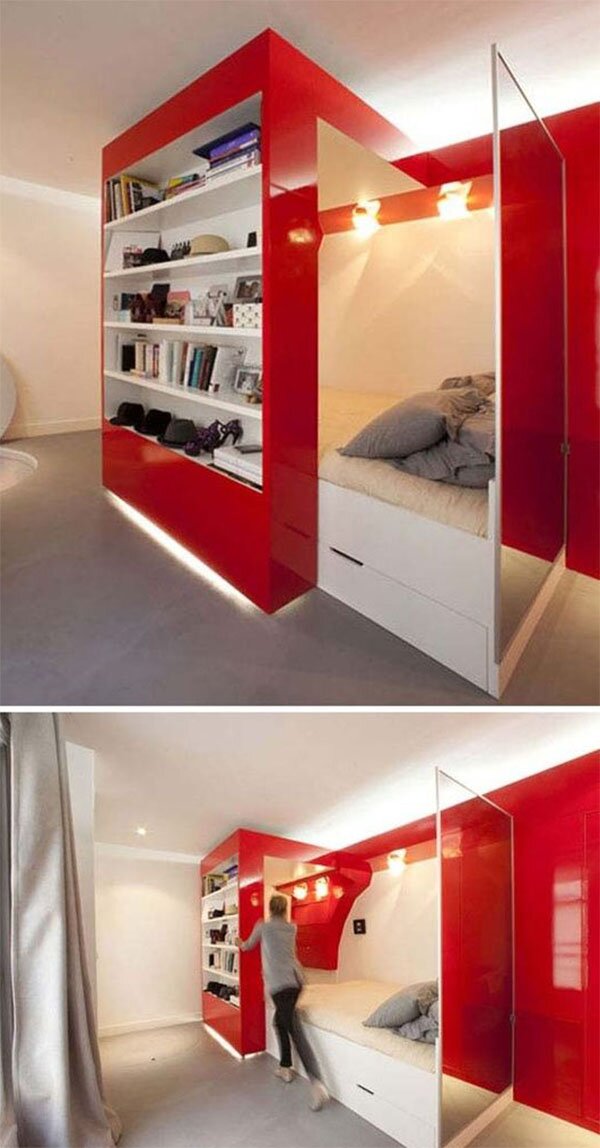 amazing idea for a small bedroom