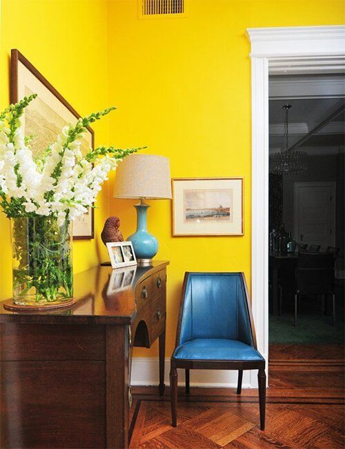 bright yellow small flat