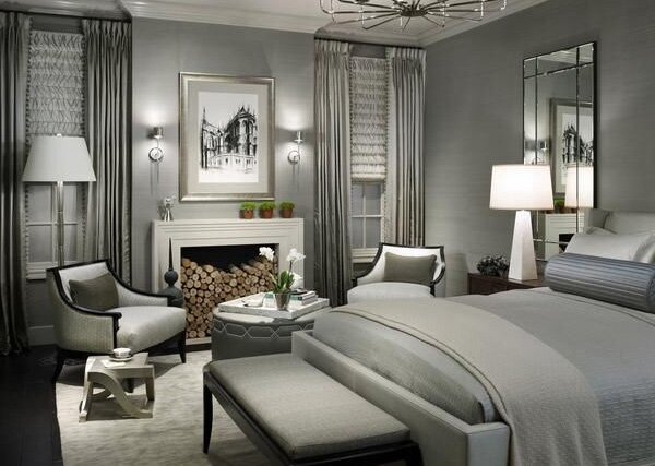 modern gray bedroom design