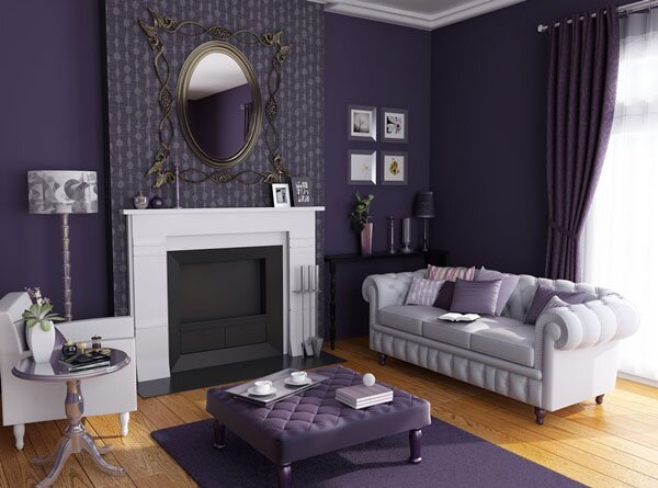 purple interior design