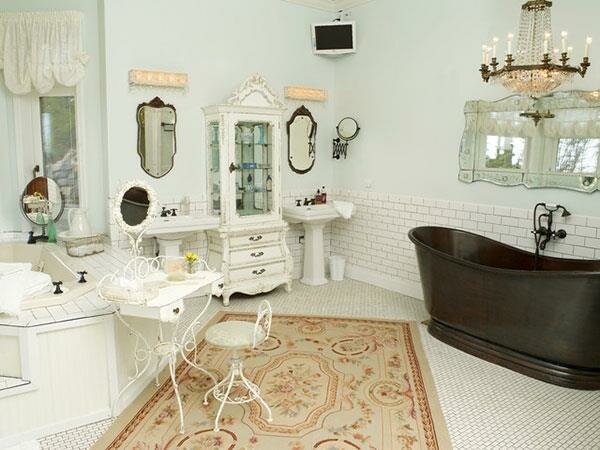 stylish vintage bathroom